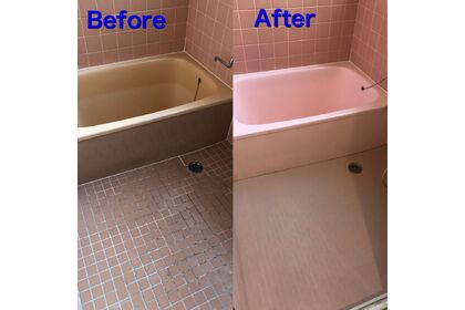 浴室リフォーム　東京都昭島市　浴室塗装