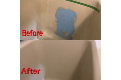 ユニットバス　亀裂補修　東京都杉並区