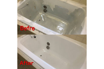 自分で浴槽塗装した結果　栃木県佐野市